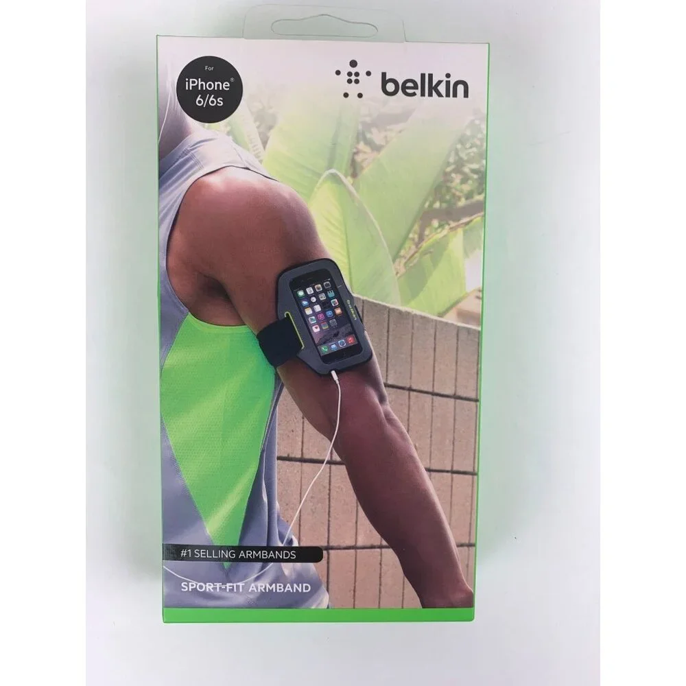 Belkin Sport Fit Armband For iPhone 6 6s With Adjustable Strap New in Box